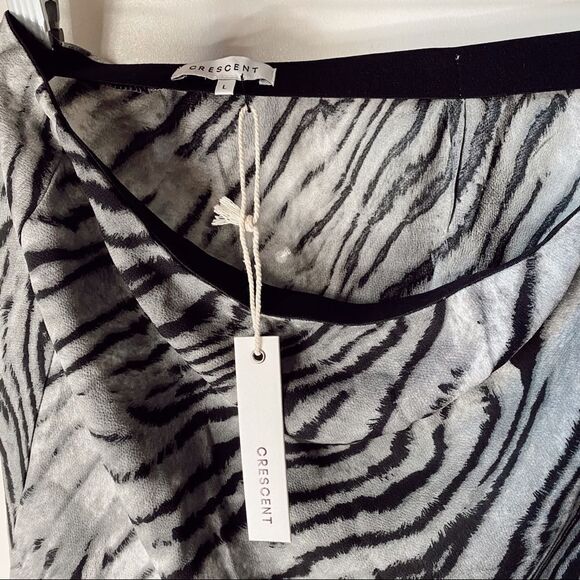 Nwt Crescent Zebra Print Mini Skirt Large - Picture 4 of 6